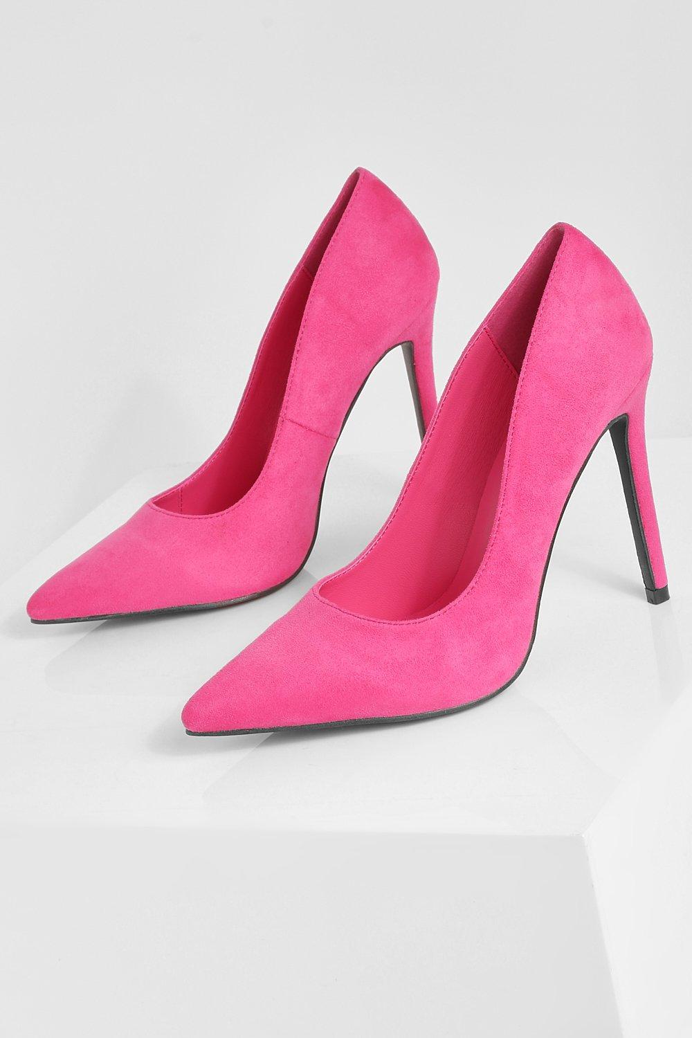 Wide fit fuschia pink on sale shoes